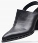Women Mules Violet Black Leather Mortoglou Women Mules Violet Black Leather Mortoglou