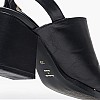 Women Mules Violet Black Leather Mortoglou Women Mules Violet Black Leather Mortoglou