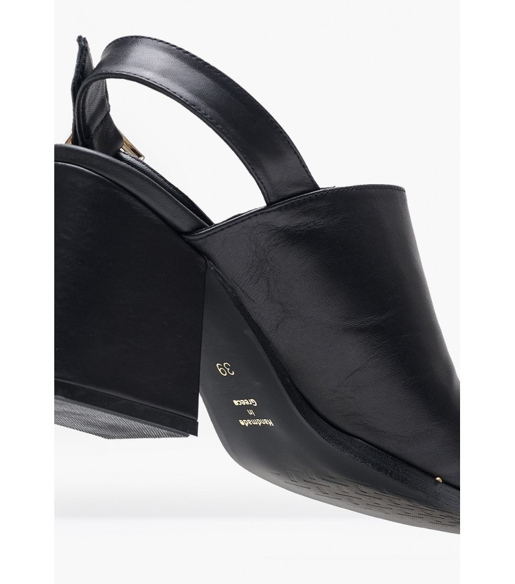 Women Mules Violet Black Leather Mortoglou Women Mules Violet Black Leather Mortoglou