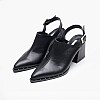Women Mules Violet Black Leather Mortoglou Women Mules Violet Black Leather Mortoglou