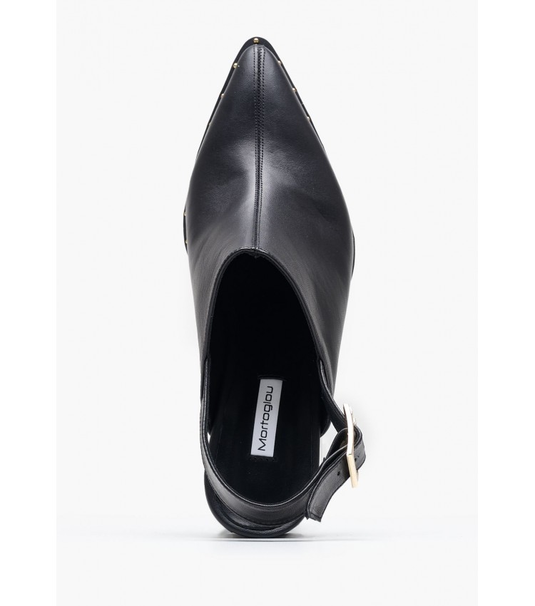 Women Mules Violet Black Leather Mortoglou Women Mules Violet Black Leather Mortoglou