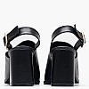 Women Mules Violet Black Leather Mortoglou Women Mules Violet Black Leather Mortoglou
