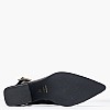 Women Mules Violet Black Leather Mortoglou Women Mules Violet Black Leather Mortoglou