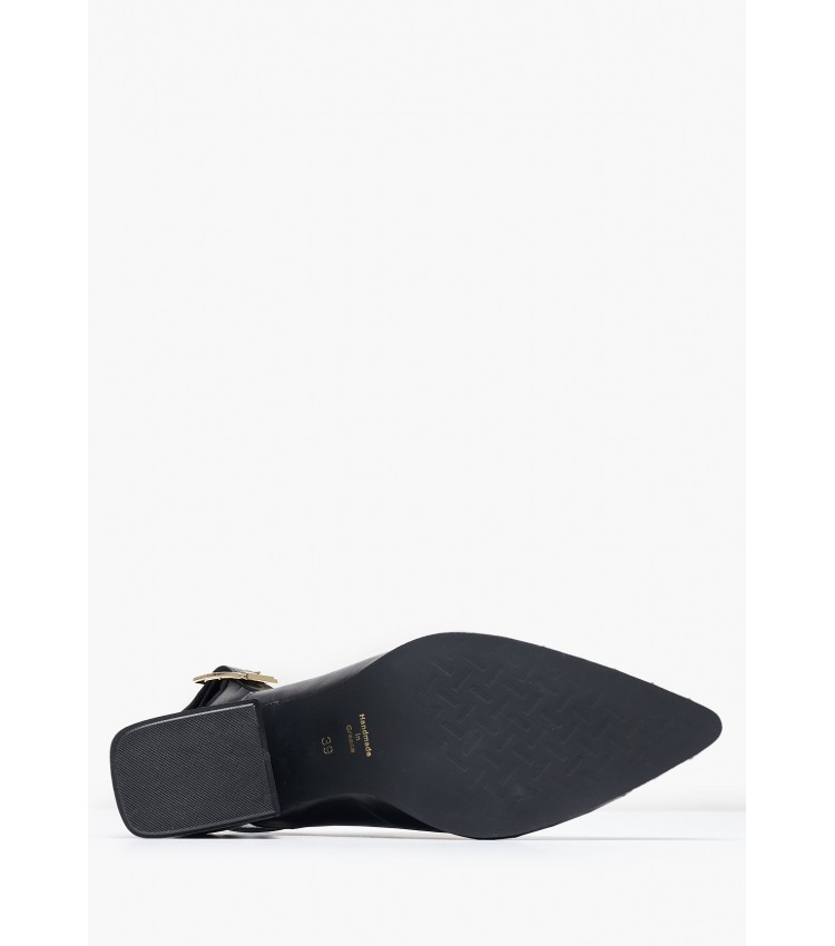 Women Mules Violet Black Leather Mortoglou Women Mules Violet Black Leather Mortoglou