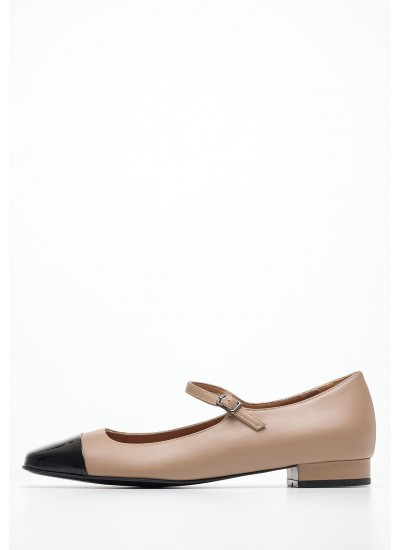 Γυναικείες Μπαλαρίνες Elastic.Ballerina Μαύρο Δέρμα Tommy Hilfiger