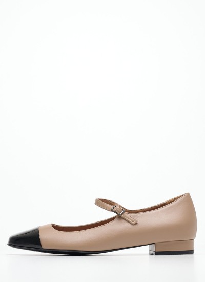Γυναικείες Μπαλαρίνες Elastic.Ballerina Μαύρο Δέρμα Tommy Hilfiger