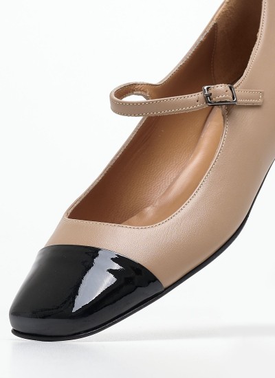 Γυναικείες Μπαλαρίνες Elastic.Ballerina Μαύρο Δέρμα Tommy Hilfiger