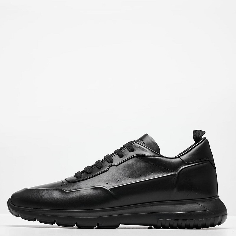Men Casual Shoes Saga.Lea Black Leather Kalogirou