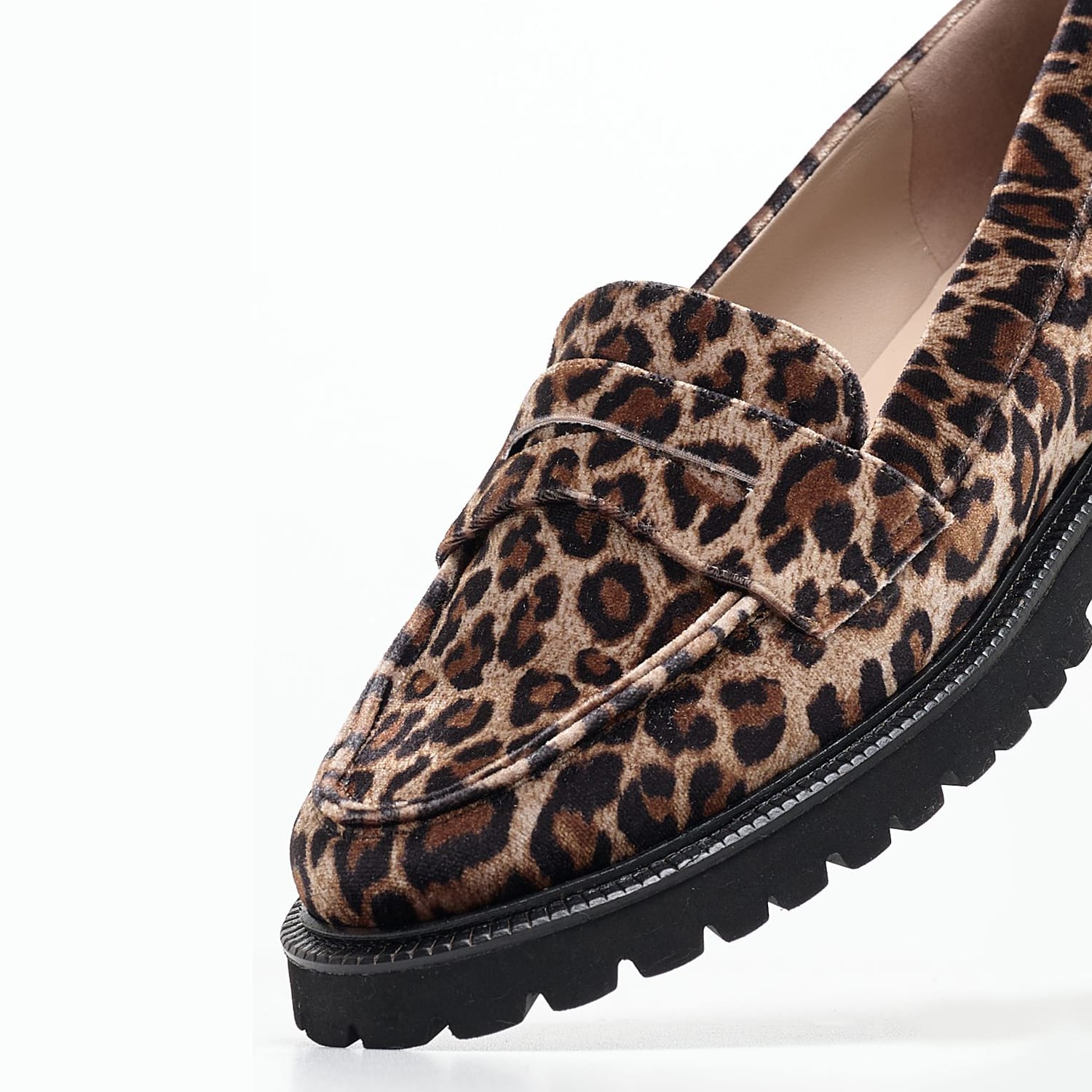 Γυναικεία Μοκασίνια Veronica.Vel Leopard Βελούδο Kalogirou