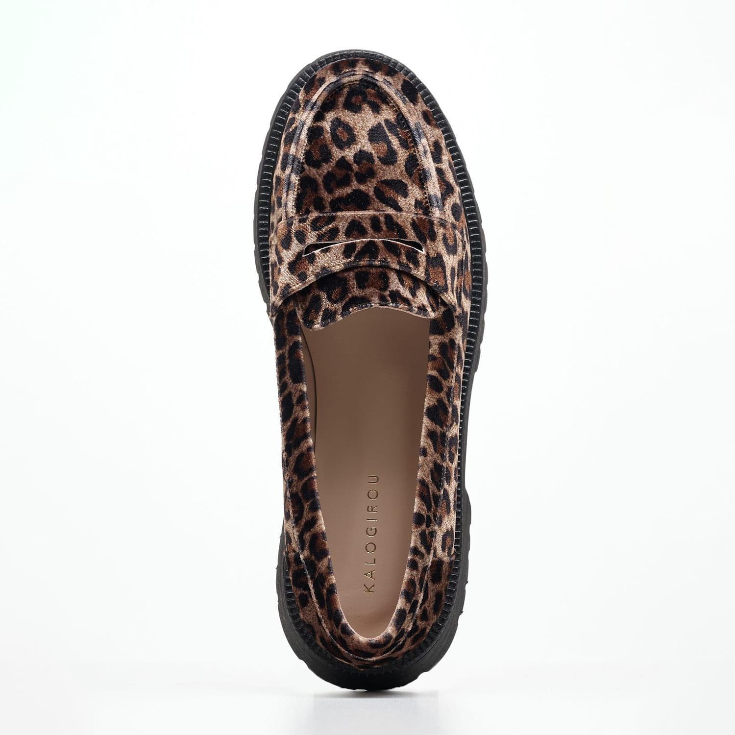 Γυναικεία Μοκασίνια Veronica.Vel Leopard Βελούδο Kalogirou Γυναικεία Μοκασίνια Veronica.Vel Leopard Βελούδο Kalogirou