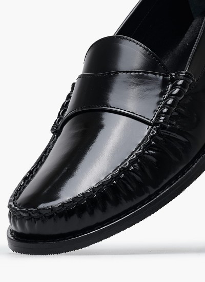 Γυναικεία Μοκασίνια 24313 Μαύρο ECOleather Tamaris