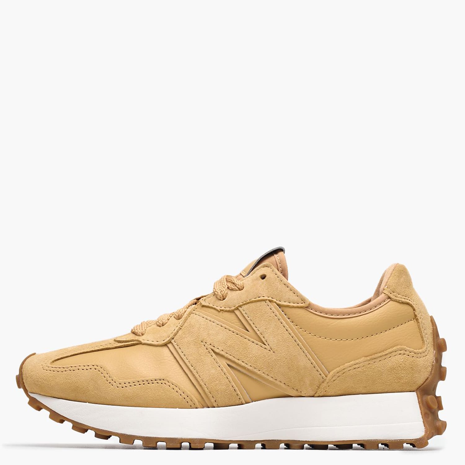 Men Casual Shoes 327Lj Yellow Leather-Buckskin New Balance