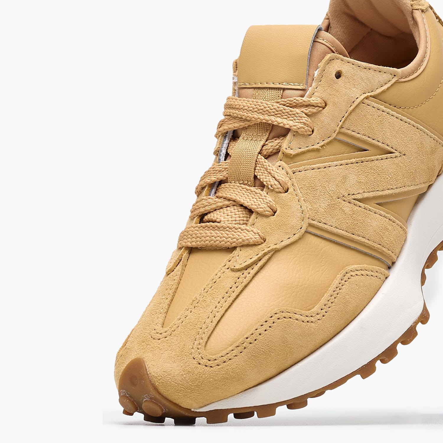 Men Casual Shoes 327Lj Yellow Leather-Buckskin New Balance