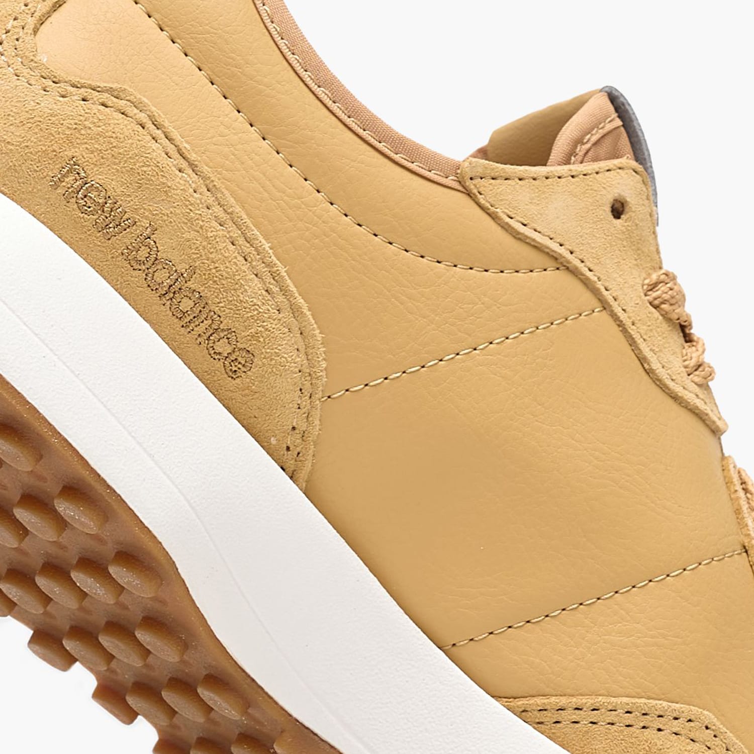 Men Casual Shoes 327Lj Yellow Leather-Buckskin New Balance Casual - Sneakers New Balance 327Lj-Yellow