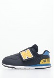 Παιδικά Παπούτσια Casual 574.B Μαύρο ECOleather New Balance