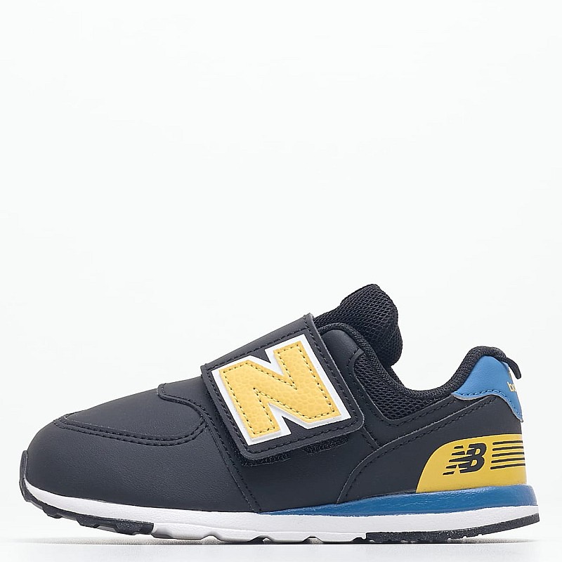 Kids Casual Shoes 574.B Black ECOleather New Balance
