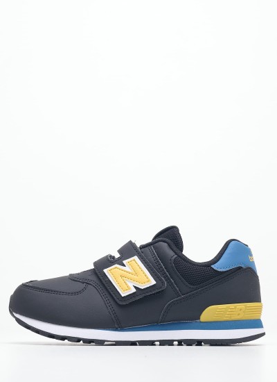Παιδικά Παπούτσια Casual 574 Μαύρο ECOleather New Balance