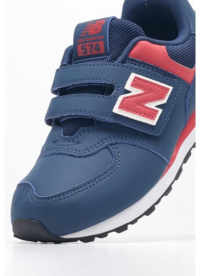 Παιδικά Παπούτσια Casual 574 Μπλε ECOleather New Balance