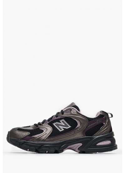 Γυναικεία Παπούτσια Casual MR530 Μαύρο ECOleather-Ύφασμα New Balance