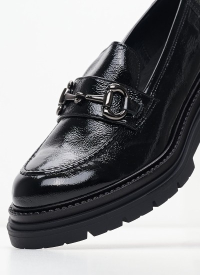 Γυναικεία Μοκασίνια 24313 Μαύρο ECOleather Tamaris