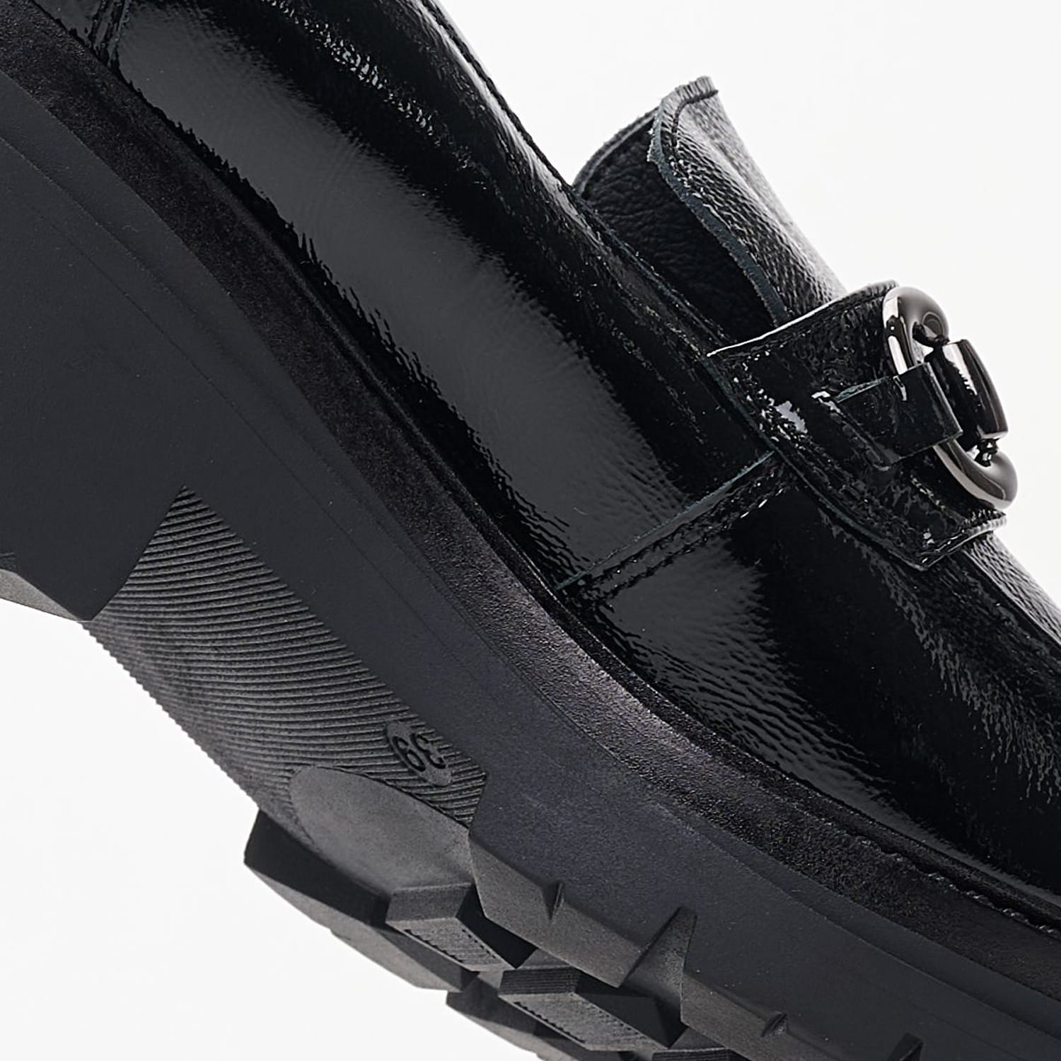 Women Moccasins 51082 Black Patent Leather Mortoglou Women Moccasins 51082 Black Patent Leather Mortoglou