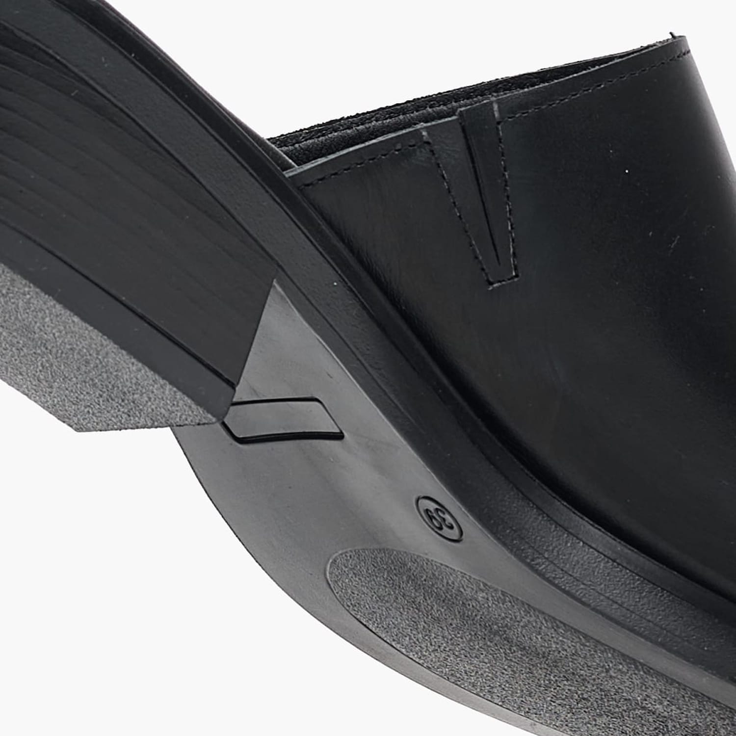 Women Mules 51203 Black Leather Mortoglou Women Mules 51203 Black Leather Mortoglou