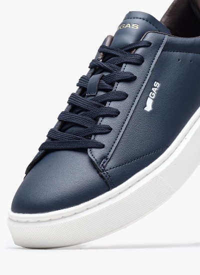 Ανδρικά Παπούτσια Casual Leonard Μπλε ECOleather Gas