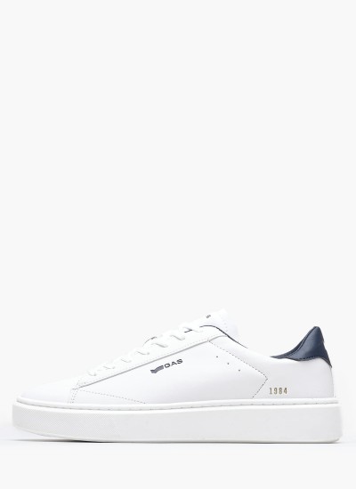 Ανδρικά Παπούτσια Casual Leonard Άσπρο ECOleather Gas