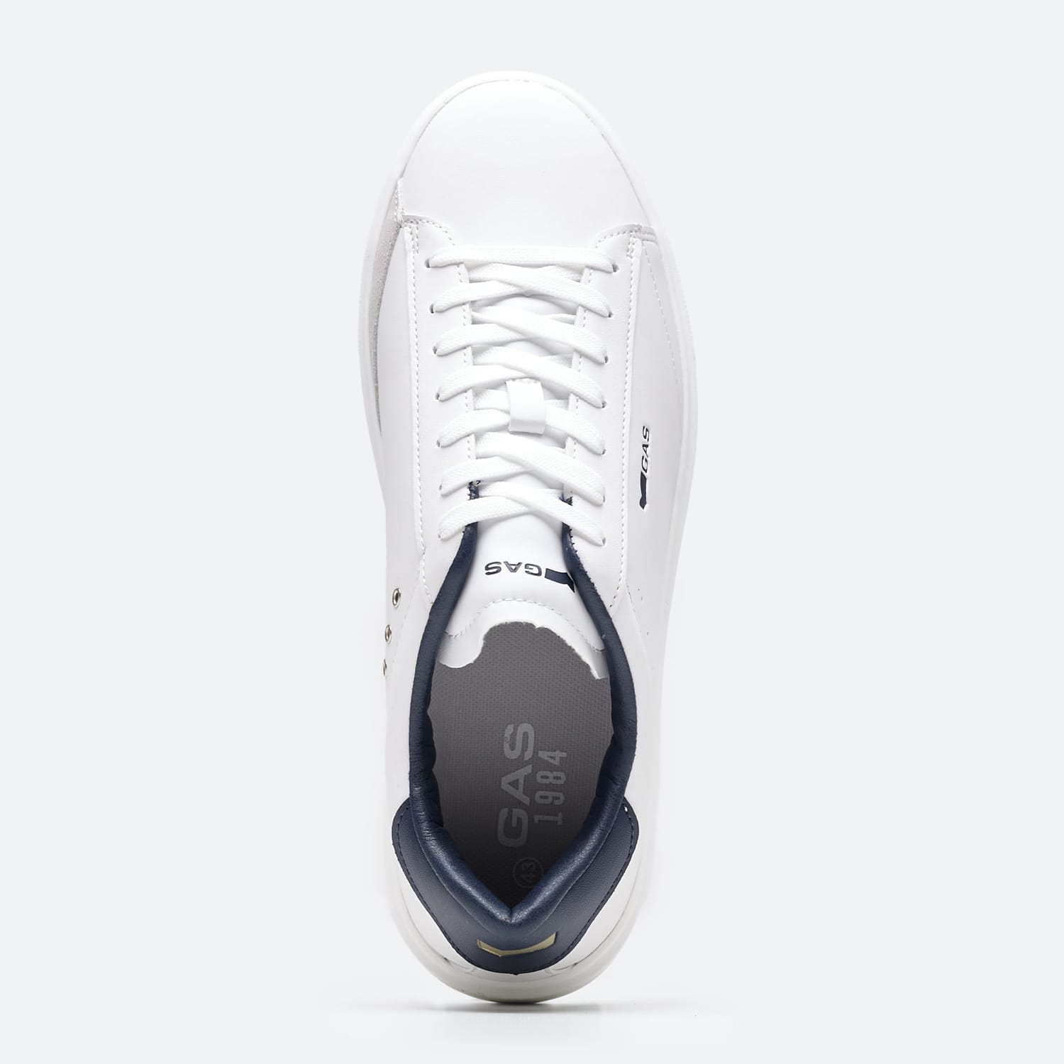 Ανδρικά Παπούτσια Casual Leonard Άσπρο ECOleather Gas Ανδρικά Παπούτσια Casual Leonard Άσπρο ECOleather Gas