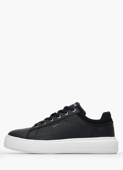 Ανδρικά Παπούτσια Casual Pola.Ltx Μαύρο ECOleather Gas