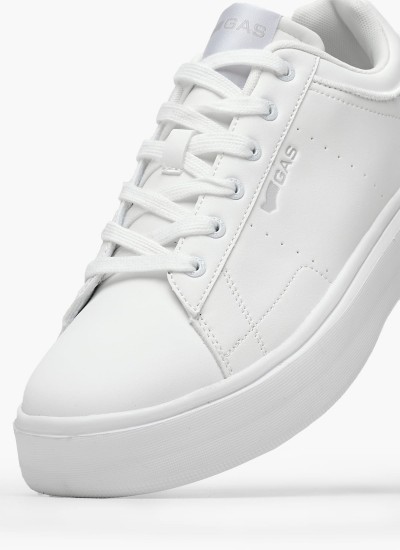 Ανδρικά Παπούτσια Casual Pola.Ltx Άσπρο ECOleather Gas