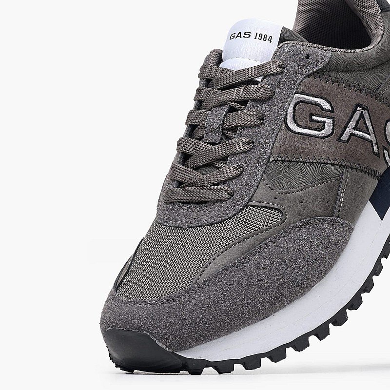 Ανδρικά Παπούτσια Casual Yohn.Mix Γκρι ECOleather-Ύφασμα Gas