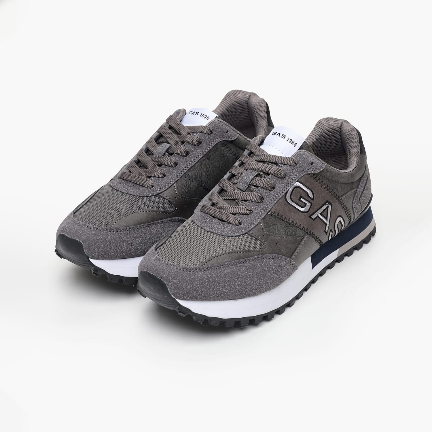 Ανδρικά Παπούτσια Casual Yohn.Mix Γκρι ECOleather-Ύφασμα Gas Ανδρικά Παπούτσια Casual Yohn.Mix Γκρι ECOleather-Ύφασμα Gas