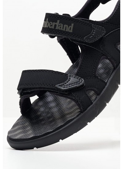 Παιδικές Σαγιονάρες & Πέδιλα A1QY2 Μαύρο ECOleather Timberland