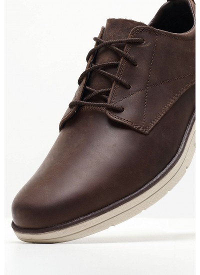 Ανδρικά Παπούτσια Casual A2A3P Καφέ Δέρμα Νούμπουκ Timberland