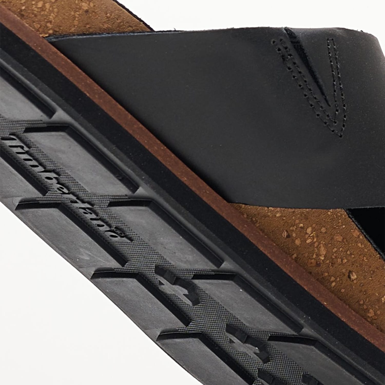 Men Flip Flops & Sandals A2B65 Black Leather Timberland Men Flip Flops & Sandals A2B65 Black Leather Timberland