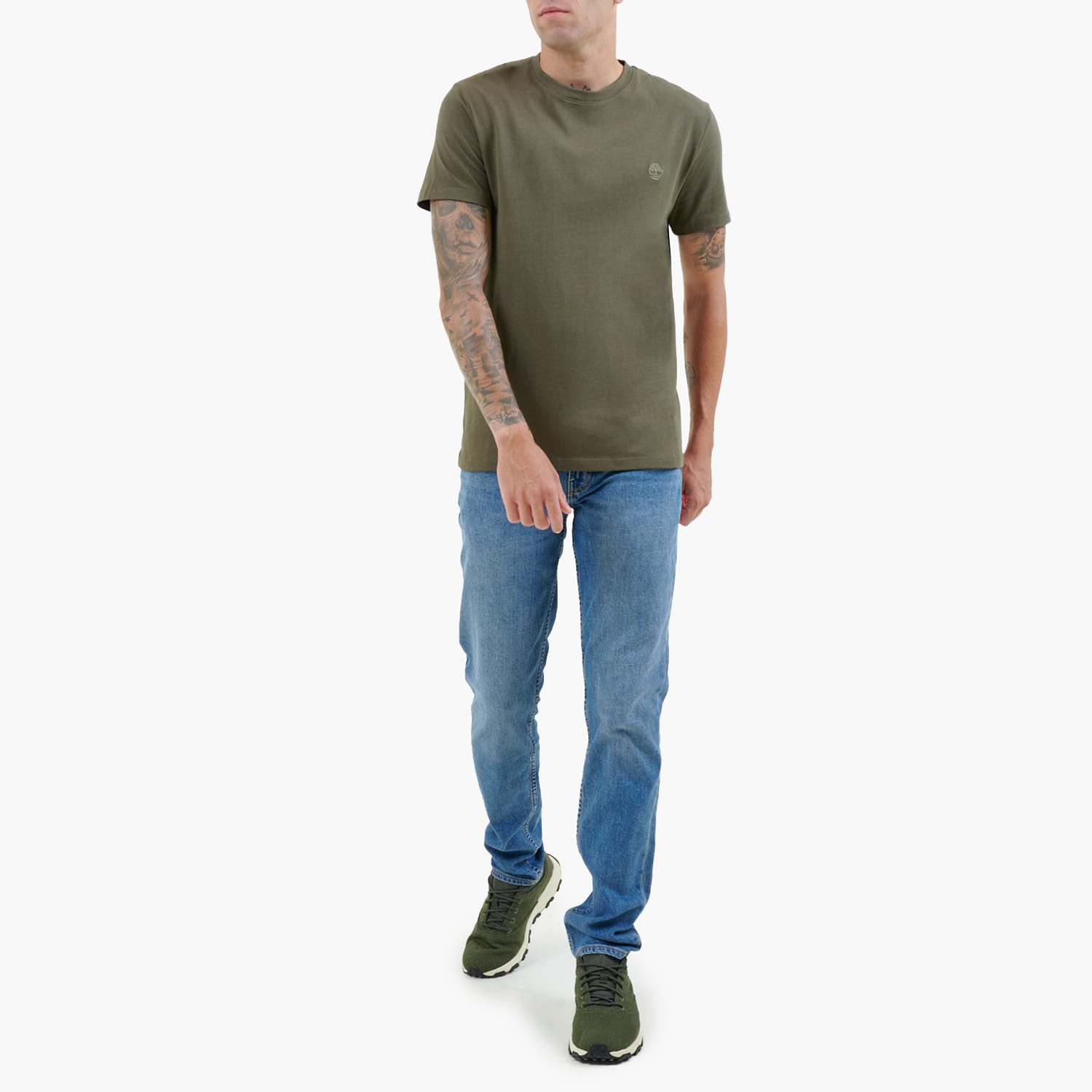 Ανδρικές Μπλούζες A2BPR.N Λαδί Βαμβάκι Timberland Ανδρικές Μπλούζες A2BPR.N Λαδί Βαμβάκι Timberland
