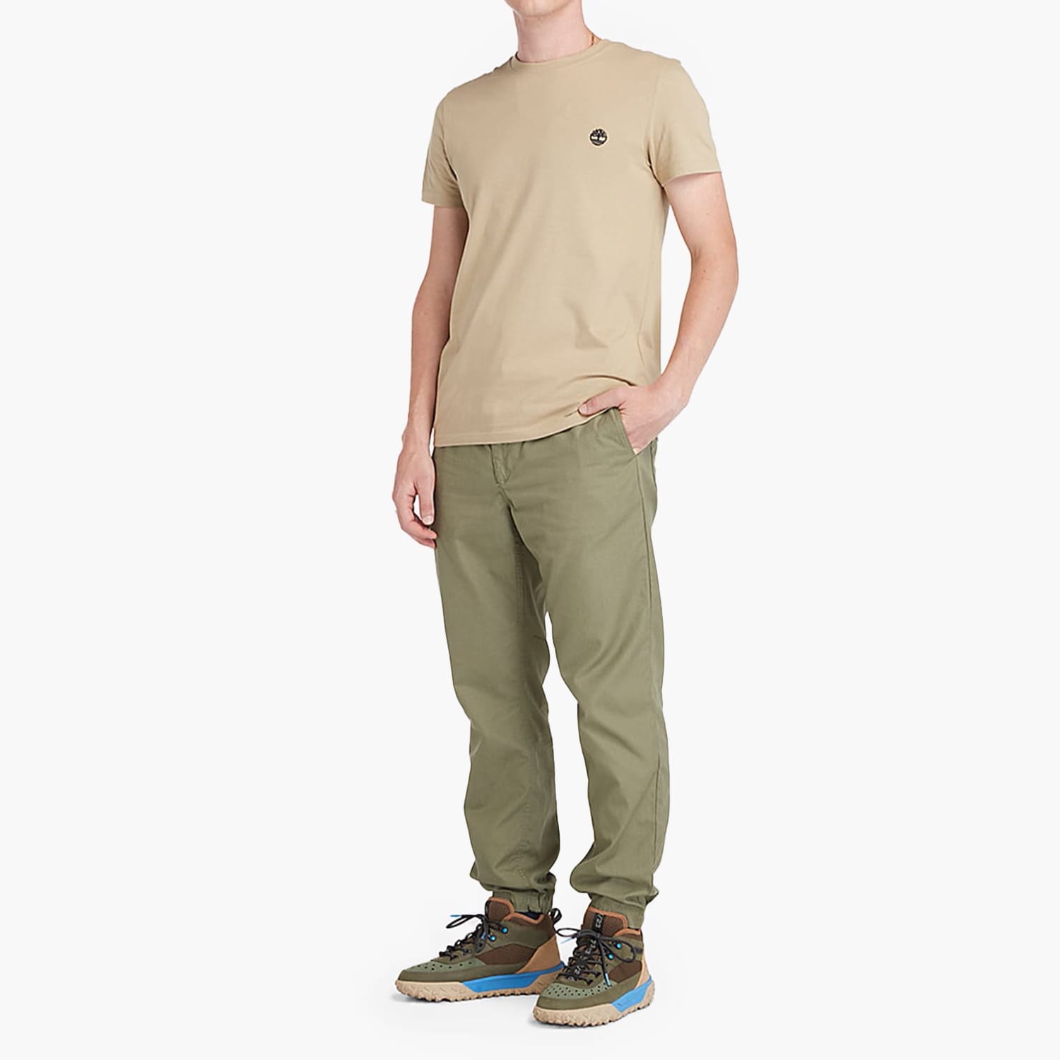 Ανδρικές Μπλούζες A2BPR Μπεζ Βαμβάκι Timberland Ανδρικές Μπλούζες A2BPR Μπεζ Βαμβάκι Timberland