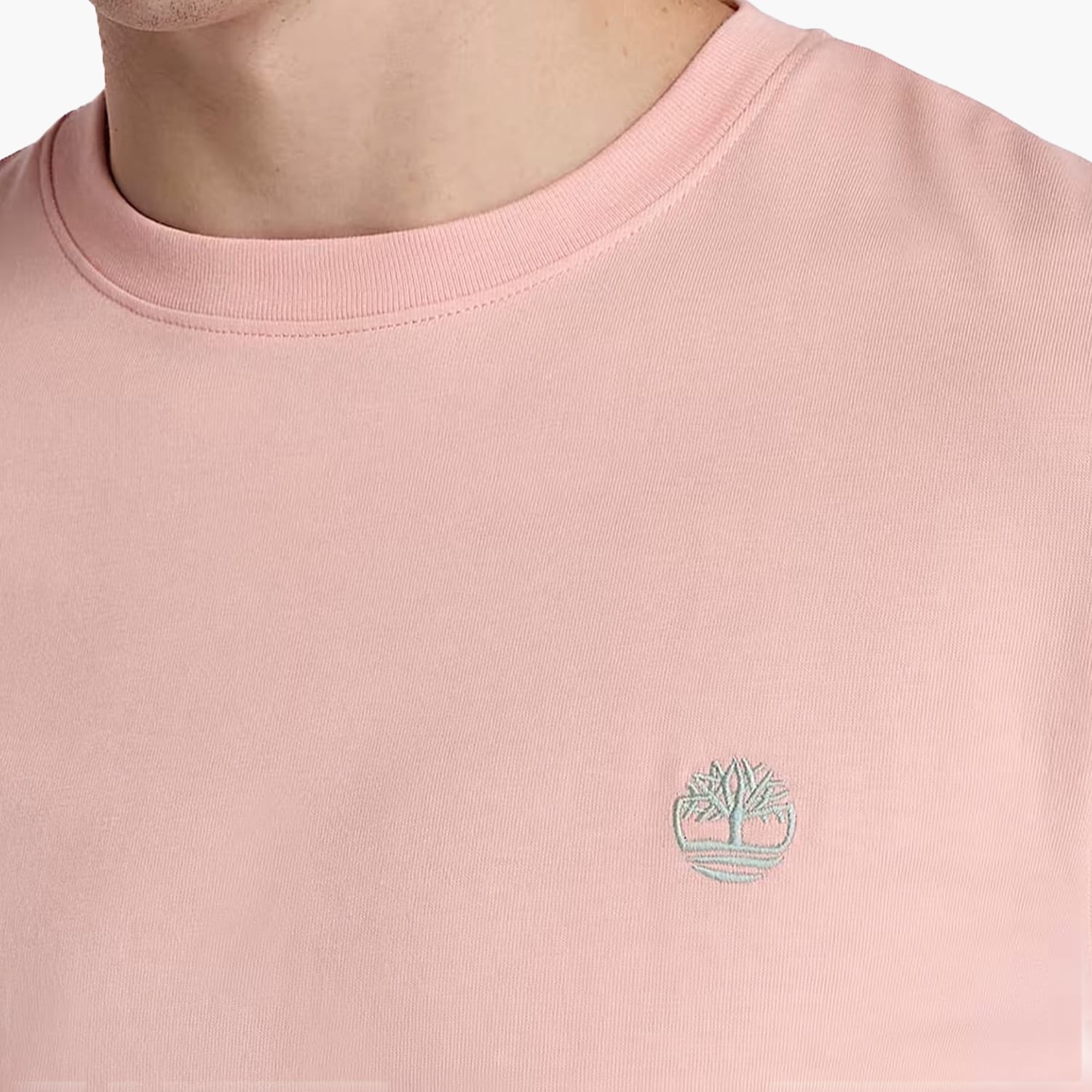 Men T-Shirts A2BPR Pink Cotton Timberland Men T-Shirts A2BPR Pink Cotton Timberland