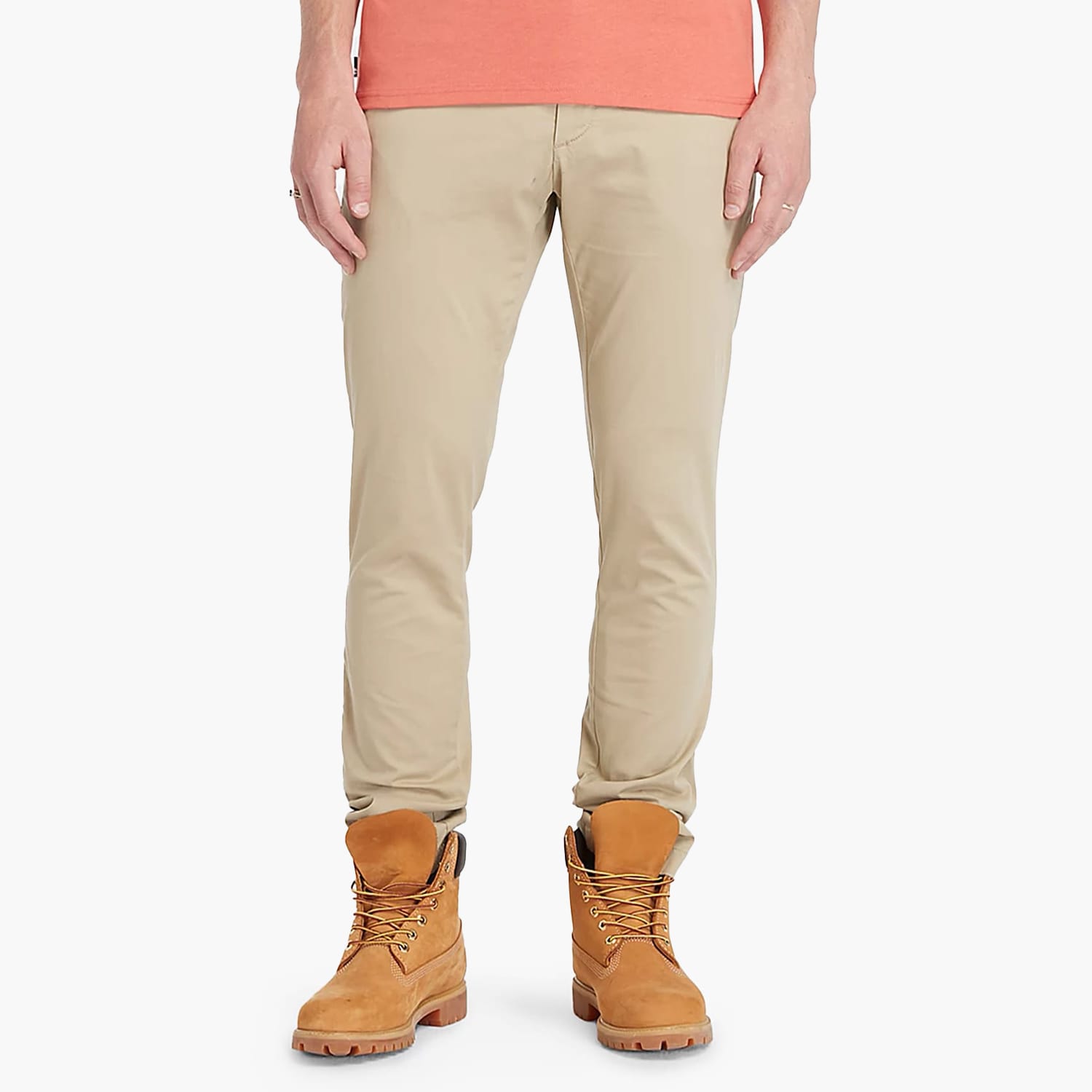 Ανδρικά Παντελόνια A2BYY.2 Μπεζ Βαμβάκι Timberland