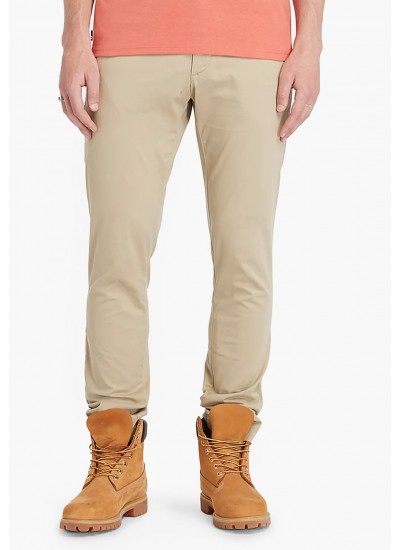 Ανδρικά Παντελόνια A2CZH Σκούρο Μπλε Βαμβάκι Timberland