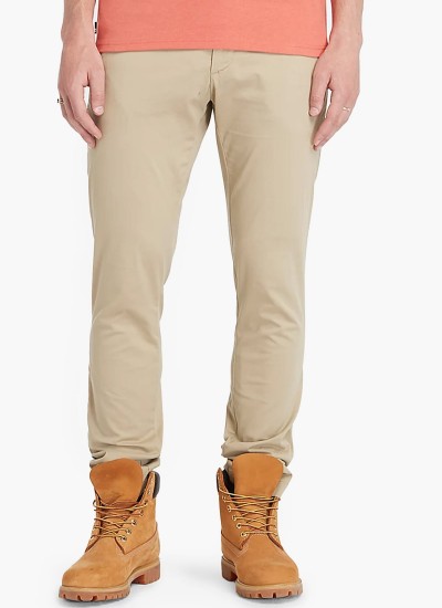 Ανδρικά Παντελόνια A2BYY.2 Μπεζ Βαμβάκι Timberland