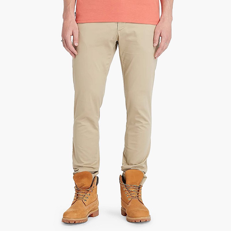 Ανδρικά Παντελόνια A2BYY.2 Μπεζ Βαμβάκι Timberland