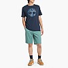 Men T-Shirts A2C2R.2 DarkBlue Cotton Timberland Men T-Shirts A2C2R.2 DarkBlue Cotton Timberland