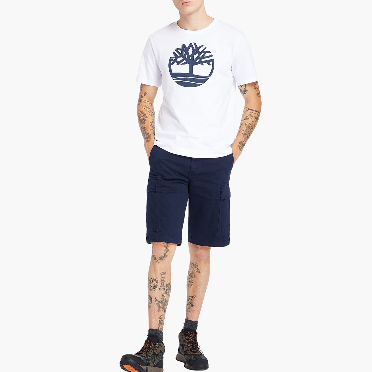 Ανδρικές Μπλούζες A2C2R Άσπρο Βαμβάκι Timberland