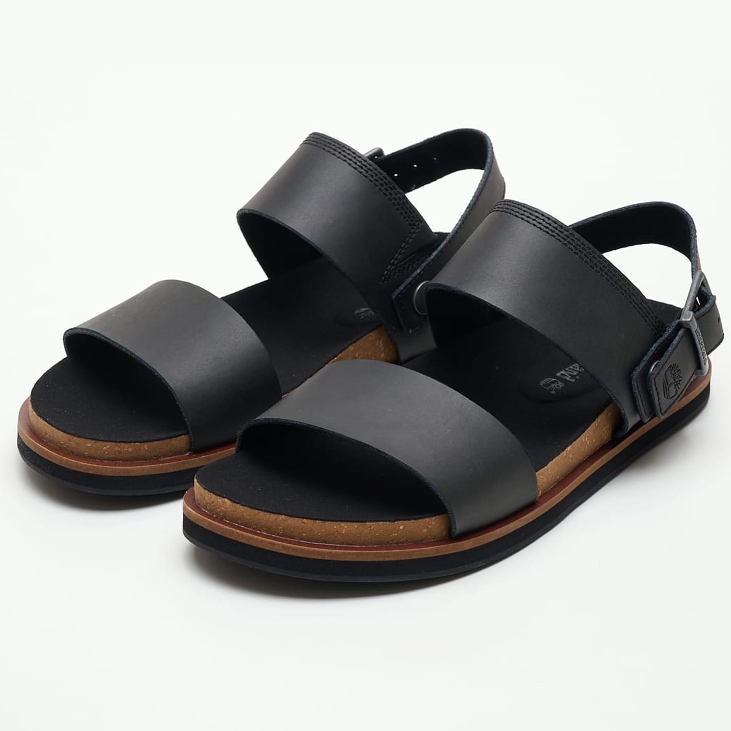 Men Flip Flops & Sandals A2CET Black Leather Timberland Men Flip Flops & Sandals A2CET Black Leather Timberland