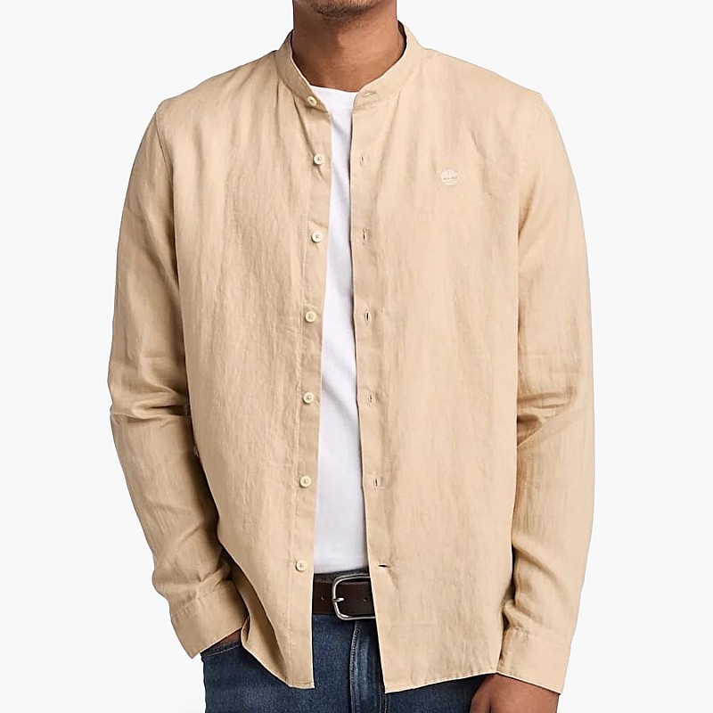 Men Shirts A2DC1 Beige Linen Timberland