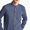 Men Shirts A2DC3 Blue Linen Timberland Men Shirts A2DC3 Blue Linen Timberland