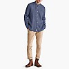 Men Shirts A2DC3 Blue Linen Timberland Men Shirts A2DC3 Blue Linen Timberland