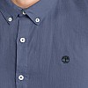 Men Shirts A2DC3 Blue Linen Timberland Men Shirts A2DC3 Blue Linen Timberland